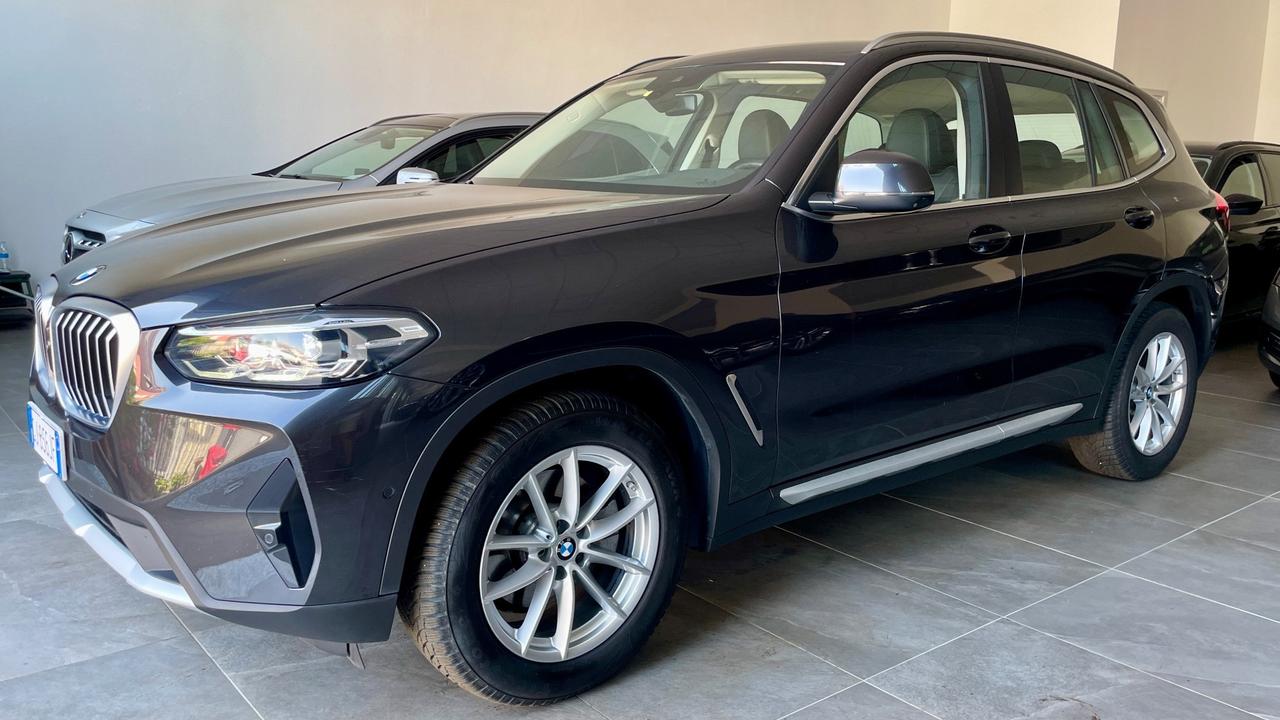BMW X3 X-DRIVE 20D 48V 2.0 BUSINESS ADVANTAGE 190 CV - FULL LED, PELLE, TELECAMERE 360°