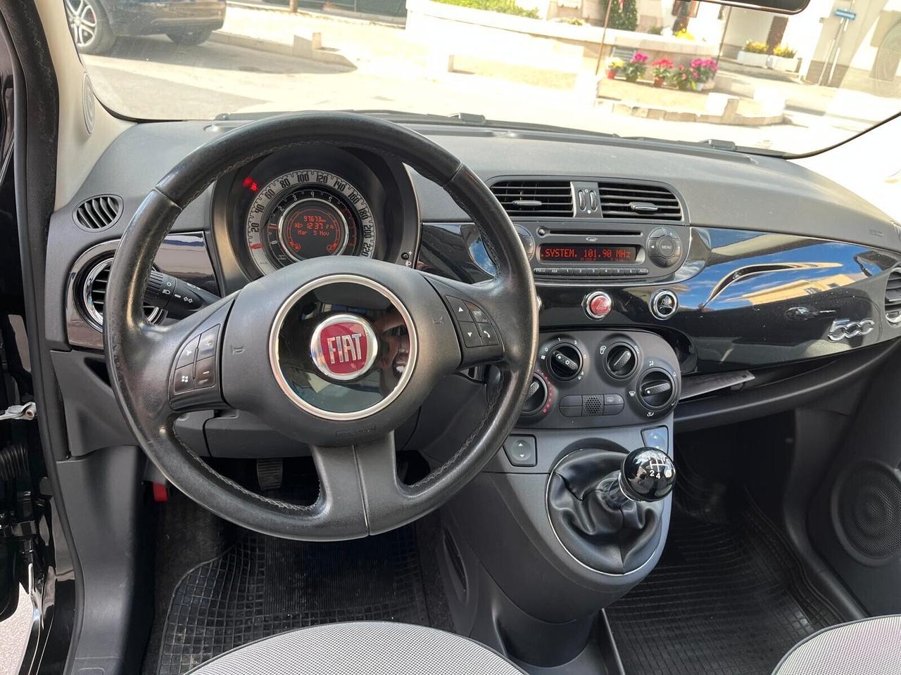 FIAT 500 1.2 BENZ LOUNGE ANNO 2013 970000 51KW 70CV TETTO PANORAMICO