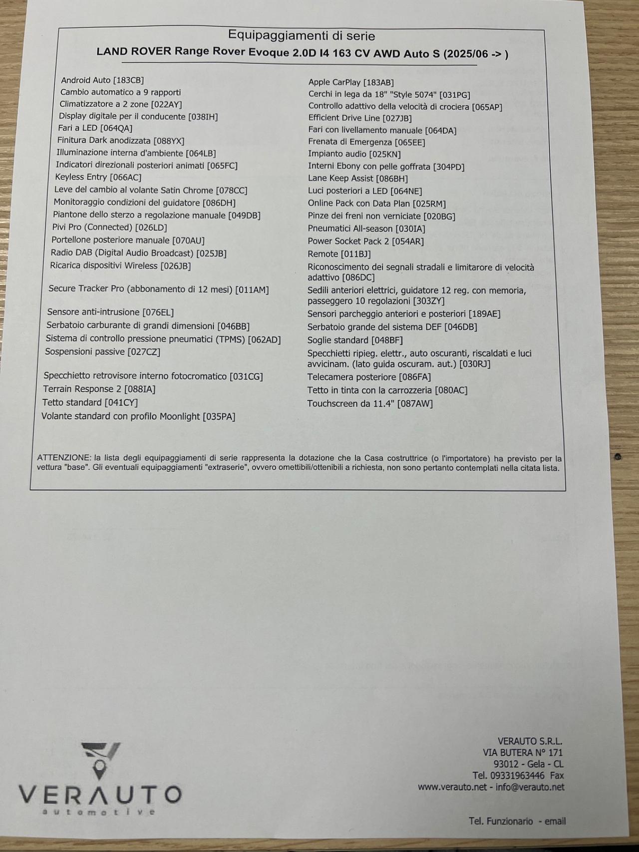 Land Rover Range Rover Evoque 2.0d mhev S awd Possibilità noleggio no scoring