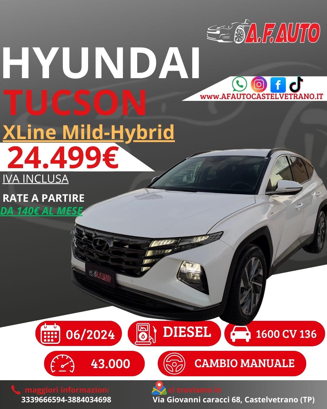 Hyundai Tucson 1.6 CRDI 48V XLine