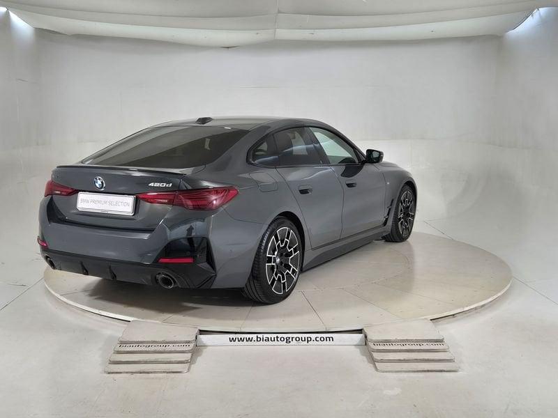 BMW Serie 4 G26 LCI 2024 Gran Coup 420d Gran Coupe mhev 48V xdrive MSport Pro auto