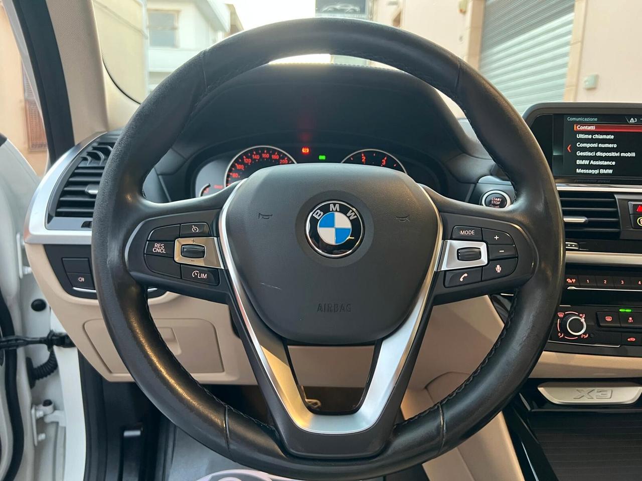 BMW X3 18D S-DRIVE SPORT 150CV 110KW PELLE CRUISE ANNO 2019