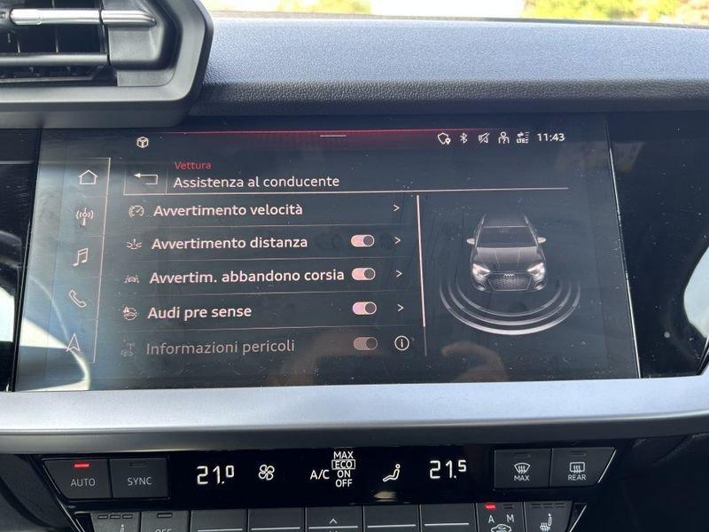 Audi A3 SPB 35 TFSI 150CV Sport Advanced 17 MILA KM!!