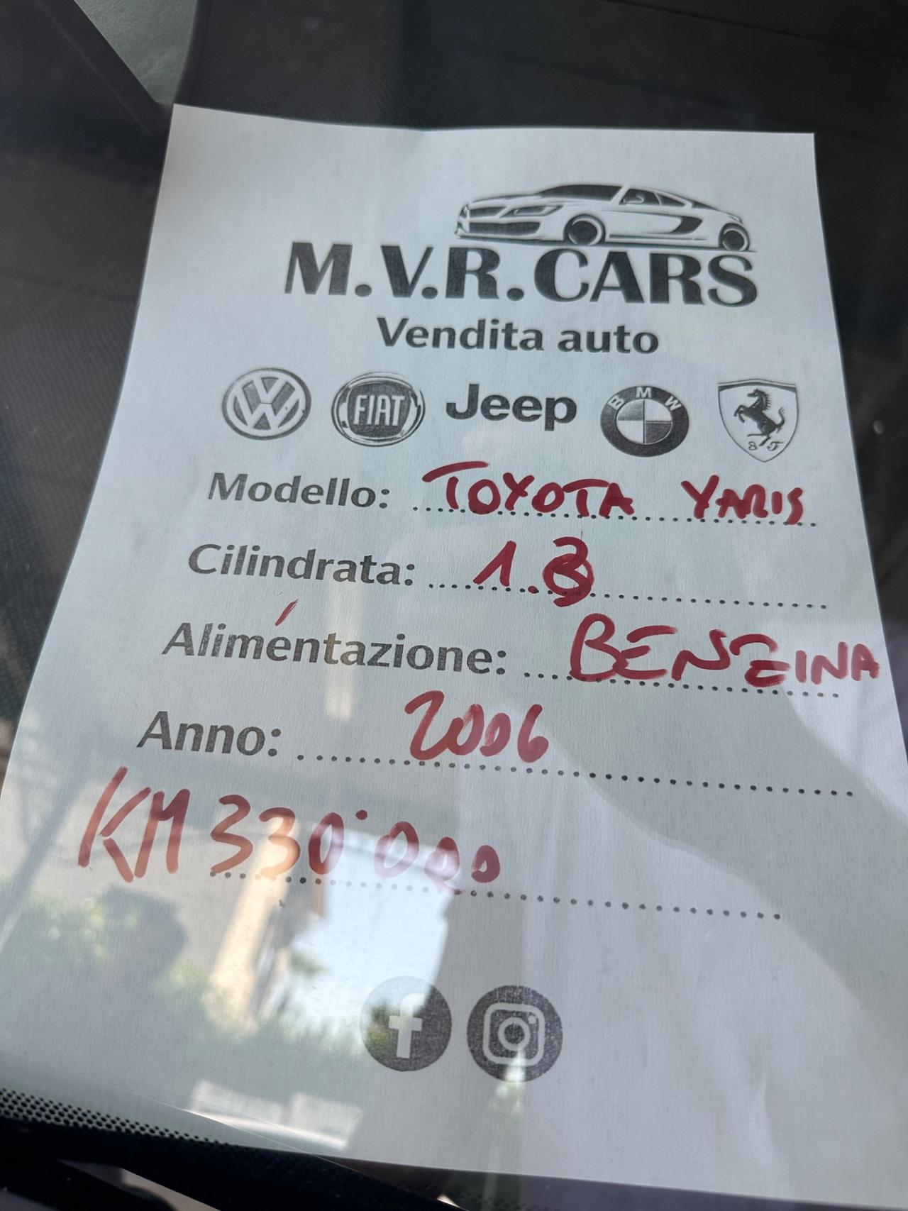 Toyota Yaris 1.3i 16V cat 5 porte Sol