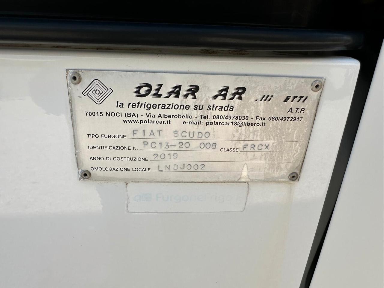 Fiat Scudo 2.0 MJT 130cv con cella frigo-04/2014