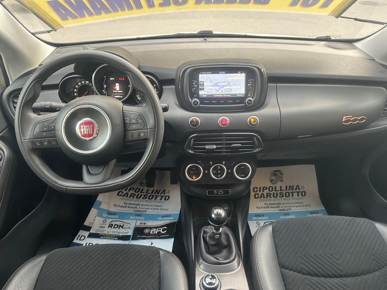 Fiat 500X 1.6 MTJ 120 CV Lounge 11/2017 KM 195525 CERT 1PROP