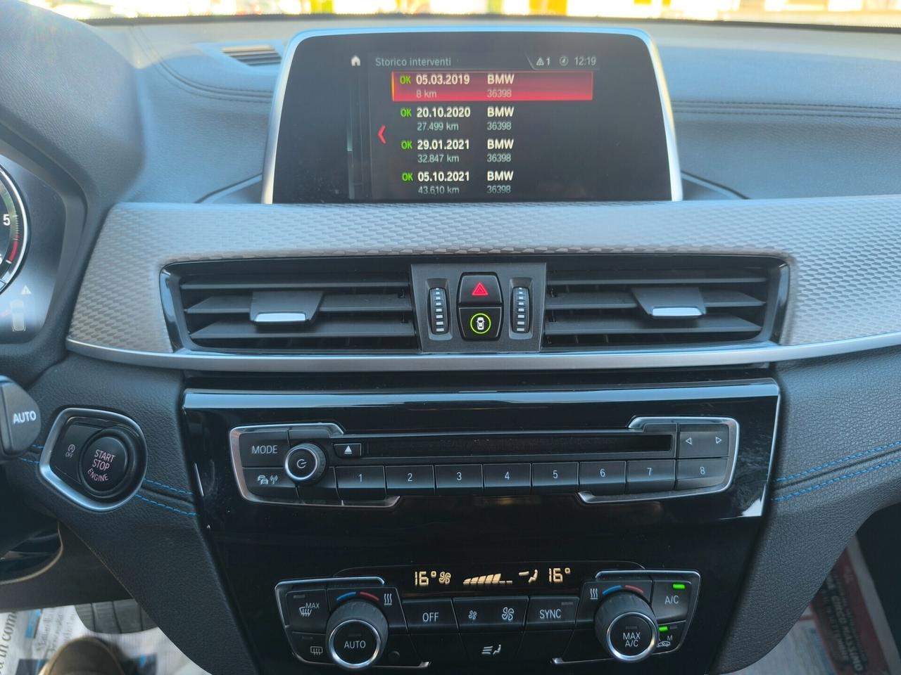 BMW X2 MSPORT S 2.0 DIESEL 09/2019 TAGLIANDI BMW NAV/TELECAMERA POST/