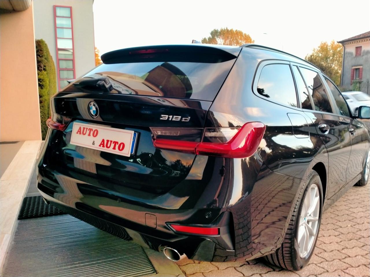BMW 318 D TOURING G21 MHEV 48V SEDILI SPORTIVI / PELLE NERA /LED /VETRI PRIVACY
