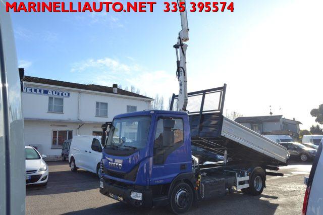 IVECO EUROCARGO 75E16 CON GRU E RIBALTABILE TRILATERALE