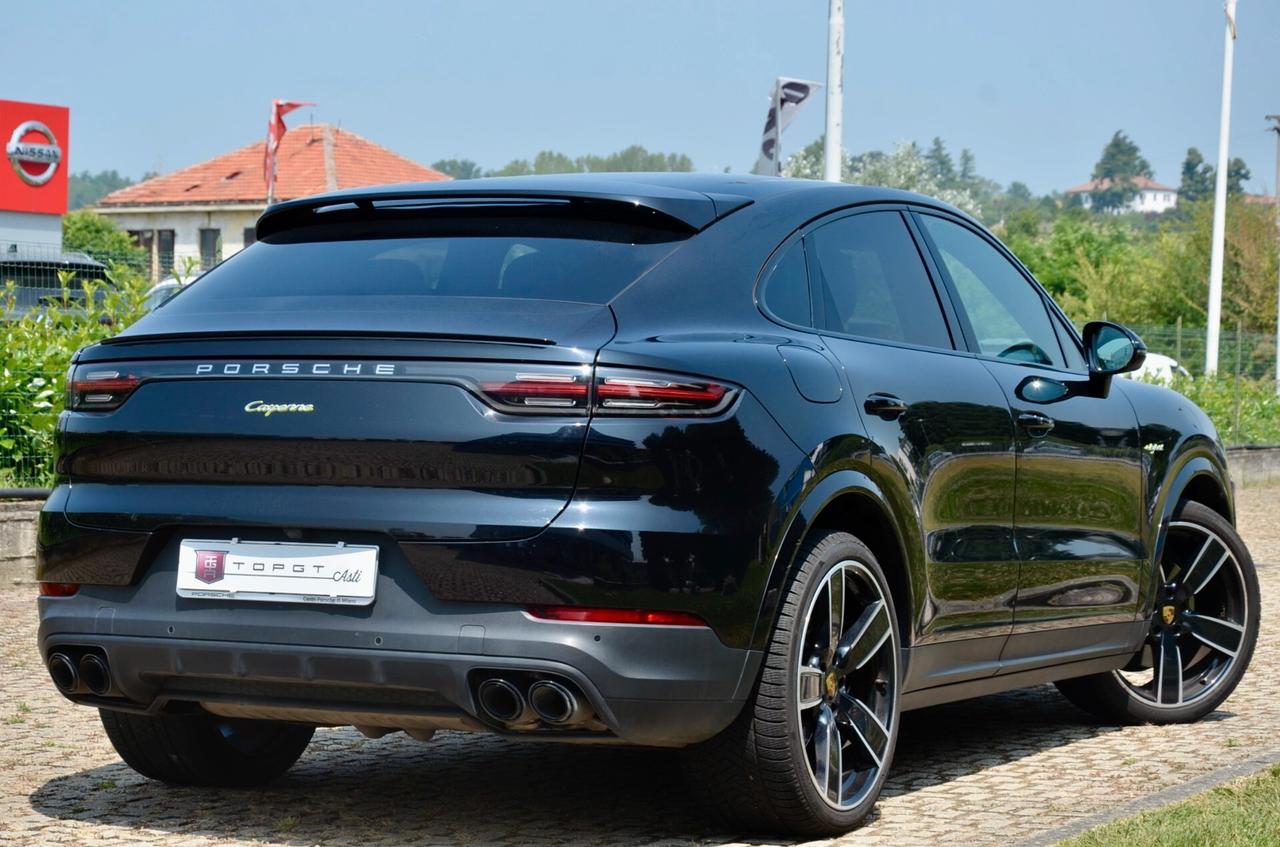 PORSCHE CAYENNE COUPE 3.0 PLUG-IN E-HYBRID 470cv TIPTRONIC, CRONOLOGIA SERVICE PORSCHE, UNICOPROP, UFF ITALIANA, EURO 6D, TETTO, HI-FI BOSE, RETROCAMERA 360°, PERMUTE