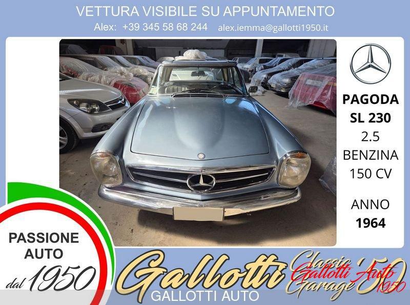 Mercedes-Benz W113 – 230 SL Pagoda 230 SL PAGODA 2.5 benzina 150cv