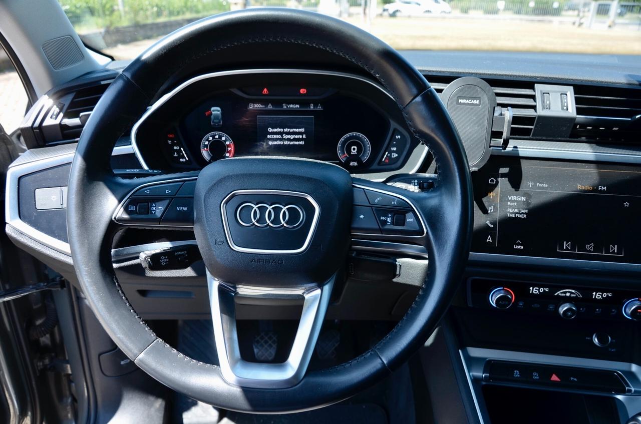 AUDI Q3 35 1.5 TFSI S-LINE EXT 150cv, UFF ITALIANA, SERVICE UFF AUDI, EURO 6D, FARI LED, NAVI, RETROCAMERA, PERMUTE