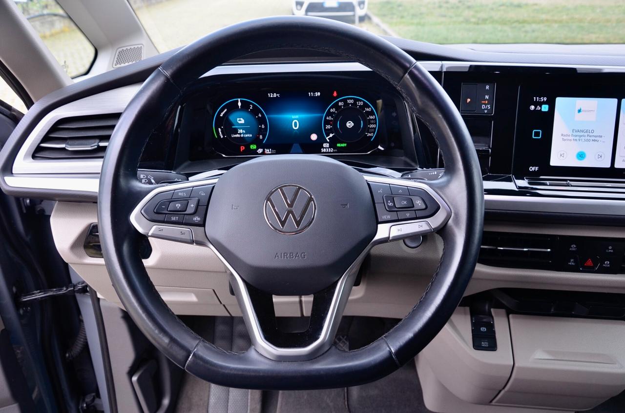 VOLKSWAGEN MULTIVAN T7 1.4 PHEV 150cv DSG, UNICOPROPRIETARIO, SERVICE VW, EURO 6E, IVA ESPOSTA, FARI FULL LED, PERMUTE