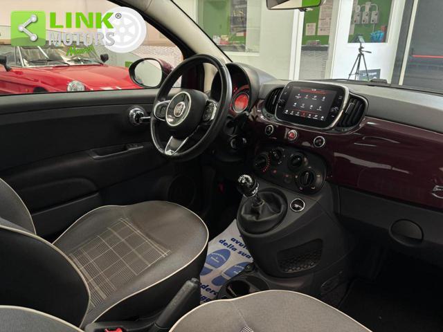 FIAT 500 1.2 Riva NEOP, KM CERT, TETTO, PELLE.