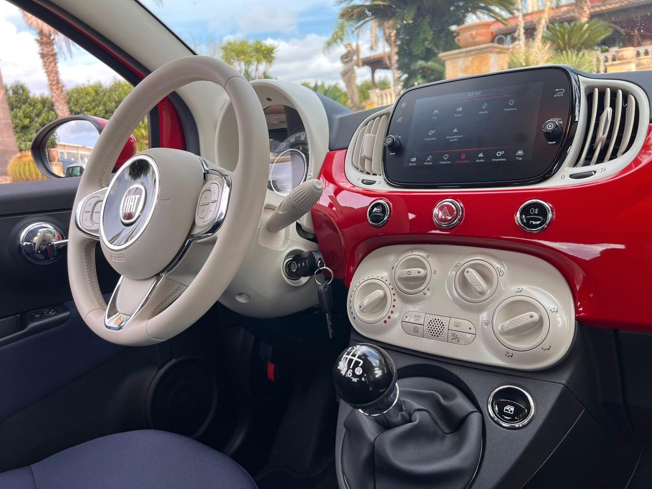 Fiat 500 1.0 Hybrid Red