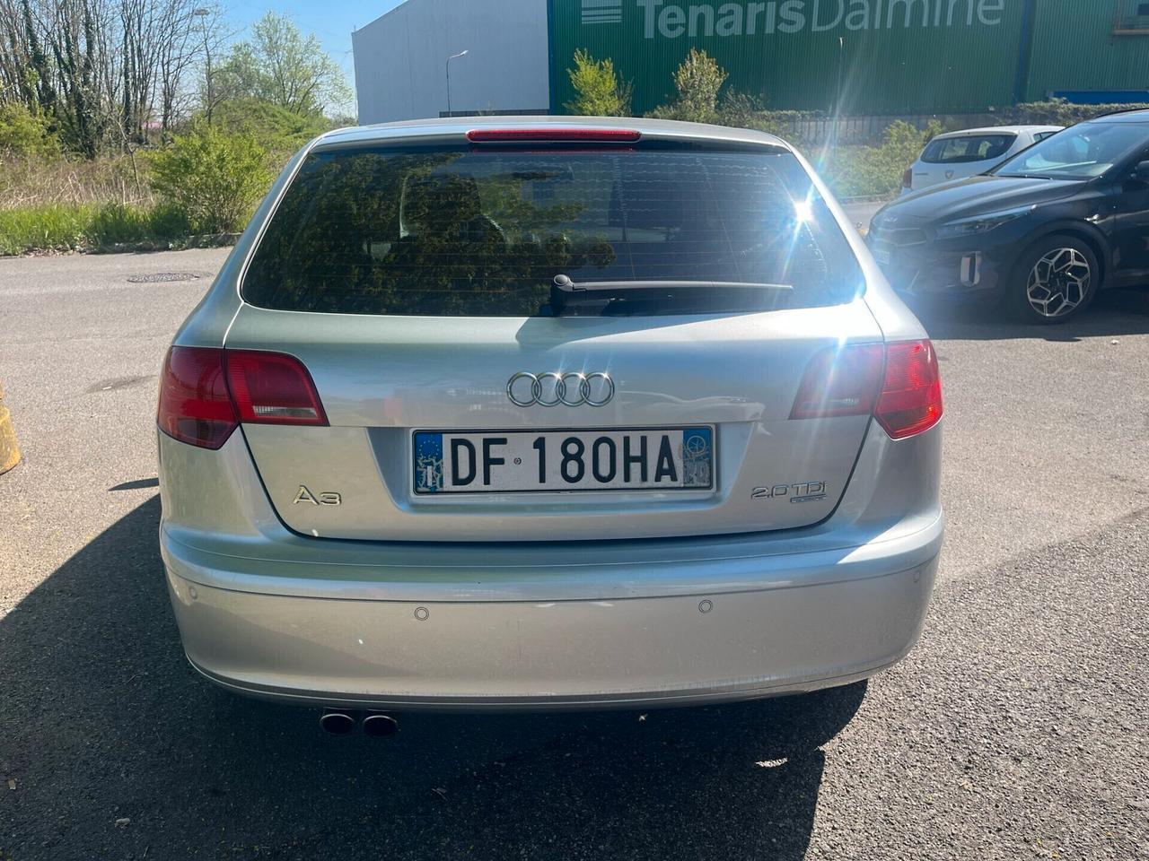 Audi A3 SPORTBACK 2.0 TDI 170 CV QUATTRO WD AMBITION