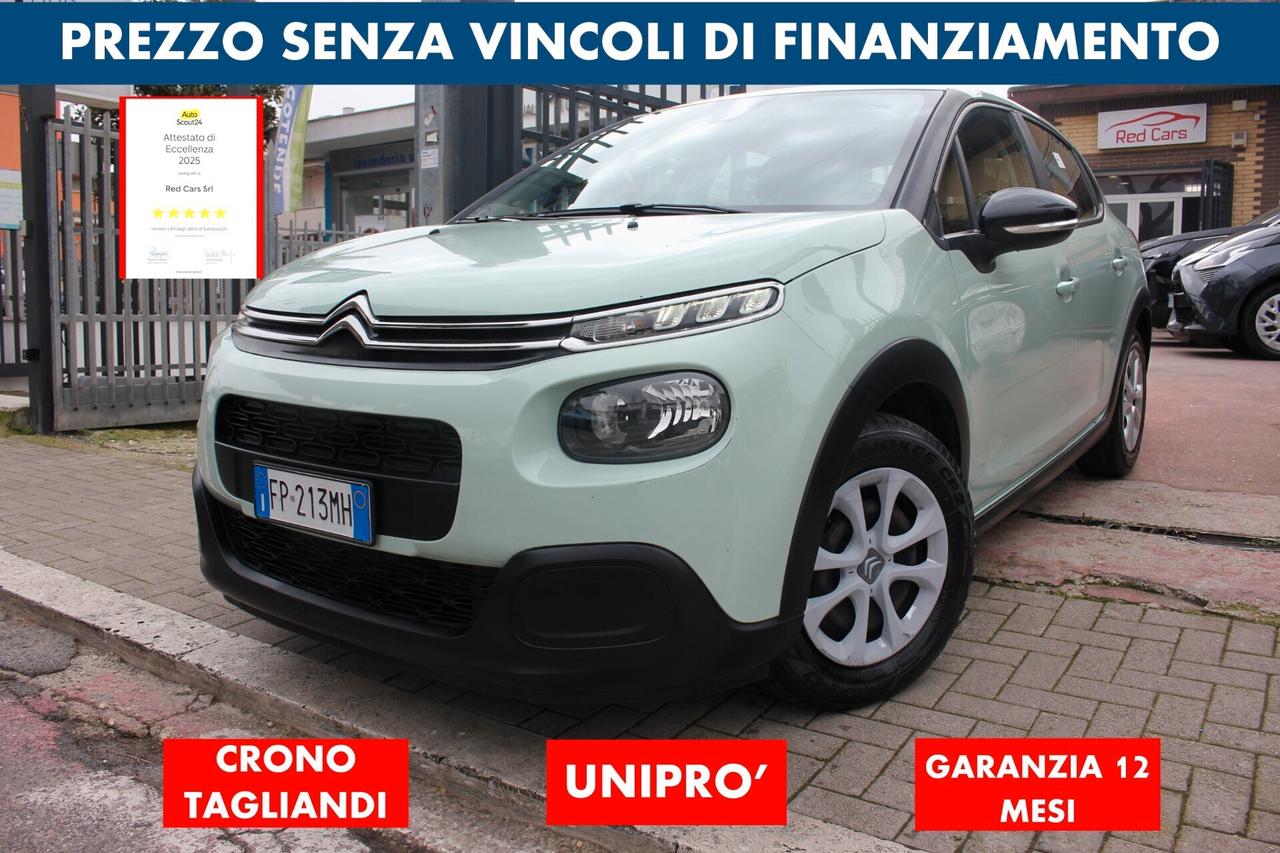 C3 1.2-68cv*PREZZO VERO* bluetooth-km certi-iva deduc