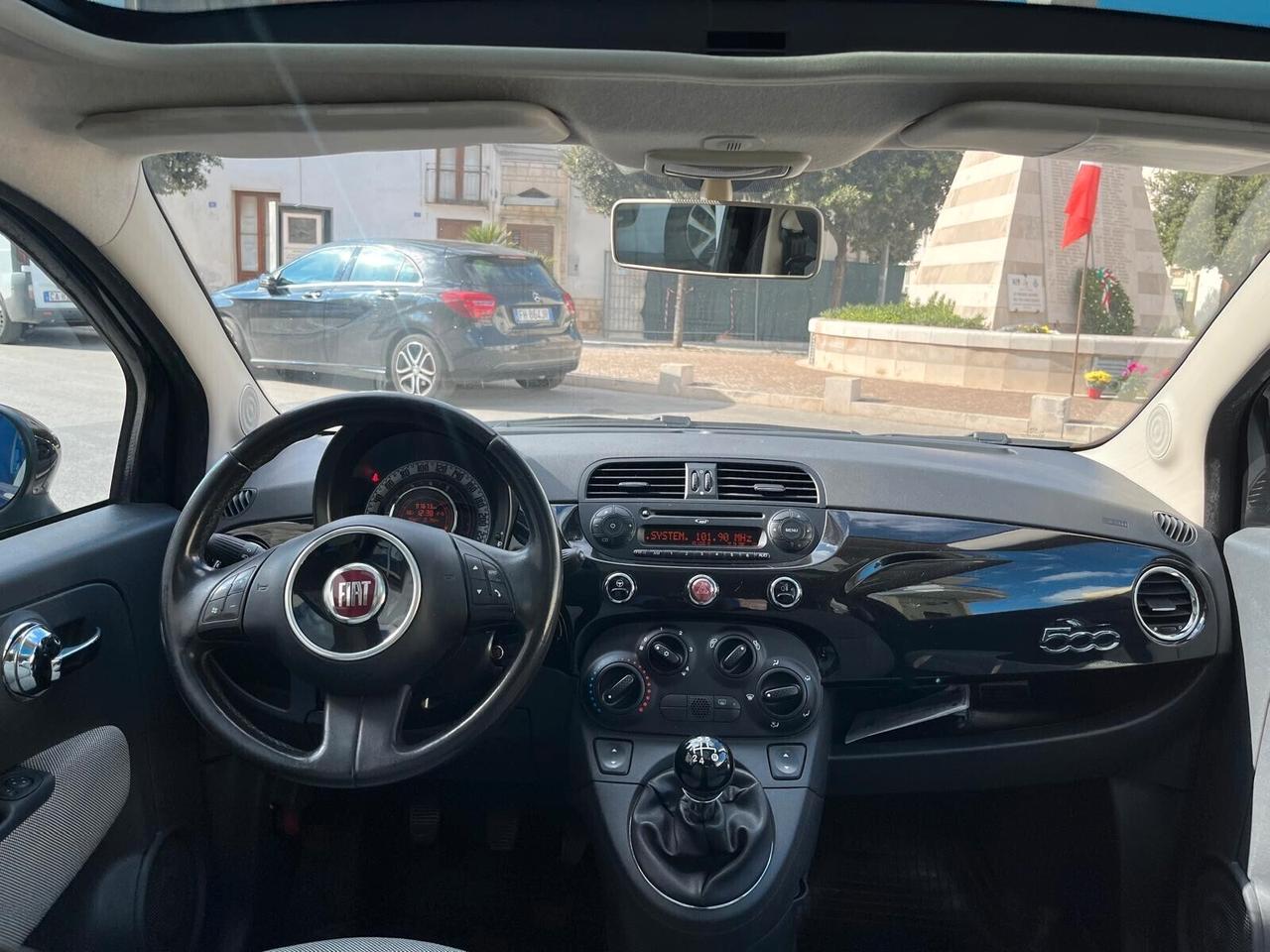 FIAT 500 1.2 BENZ LOUNGE ANNO 2013 970000 51KW 70CV TETTO PANORAMICO