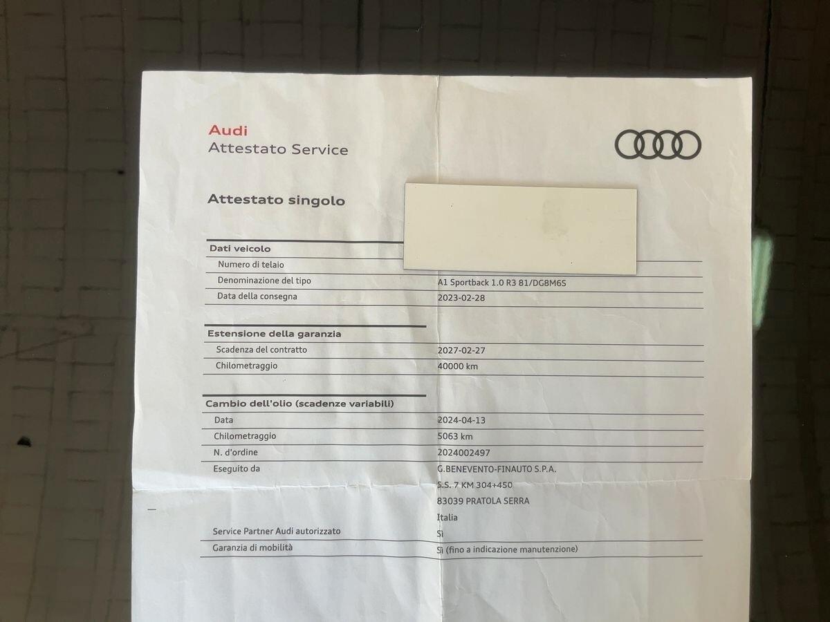Audi A1 SPB 30 TFSI S tronic Admired Advanced
