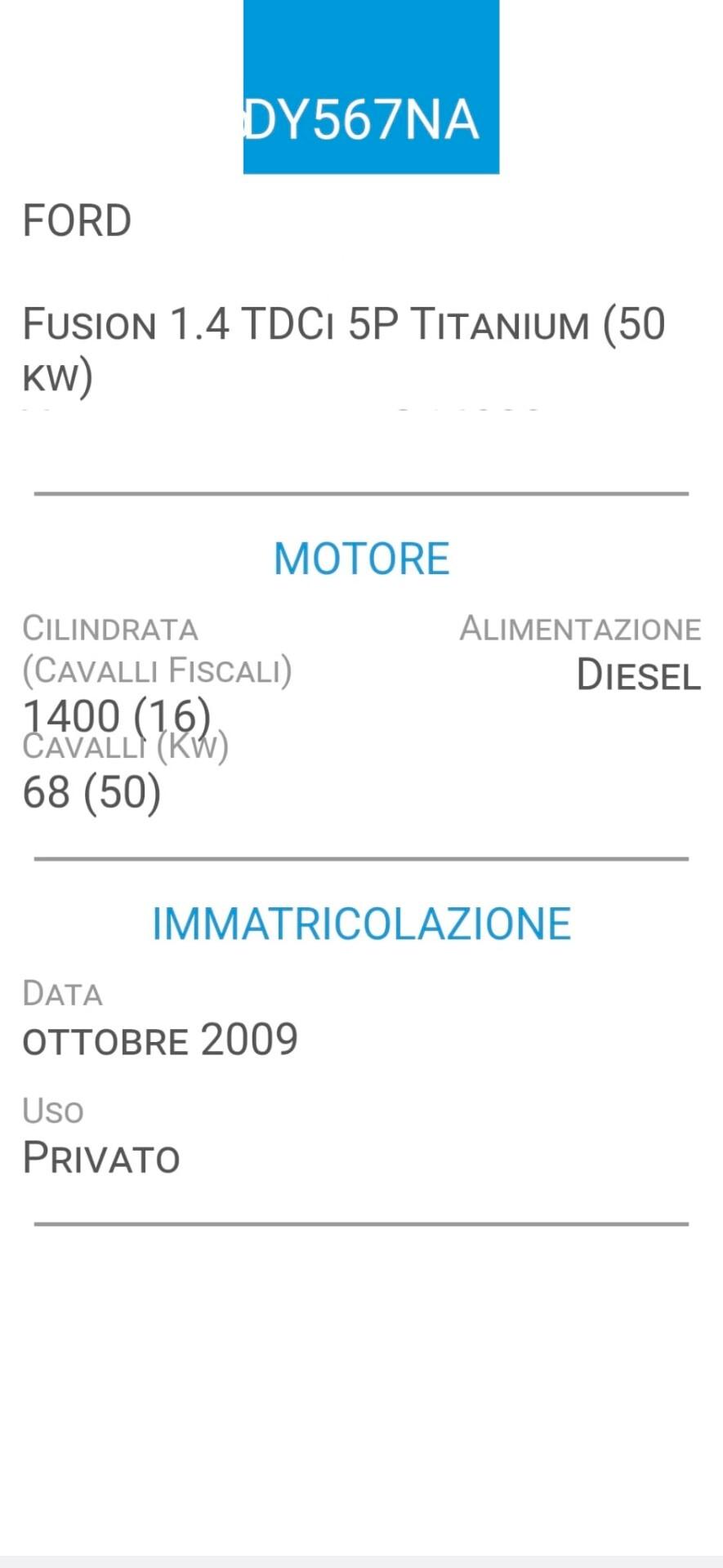 FORD FUSION 1,4 TDCi-GANCIO TRAINO-PORTAPACCHI