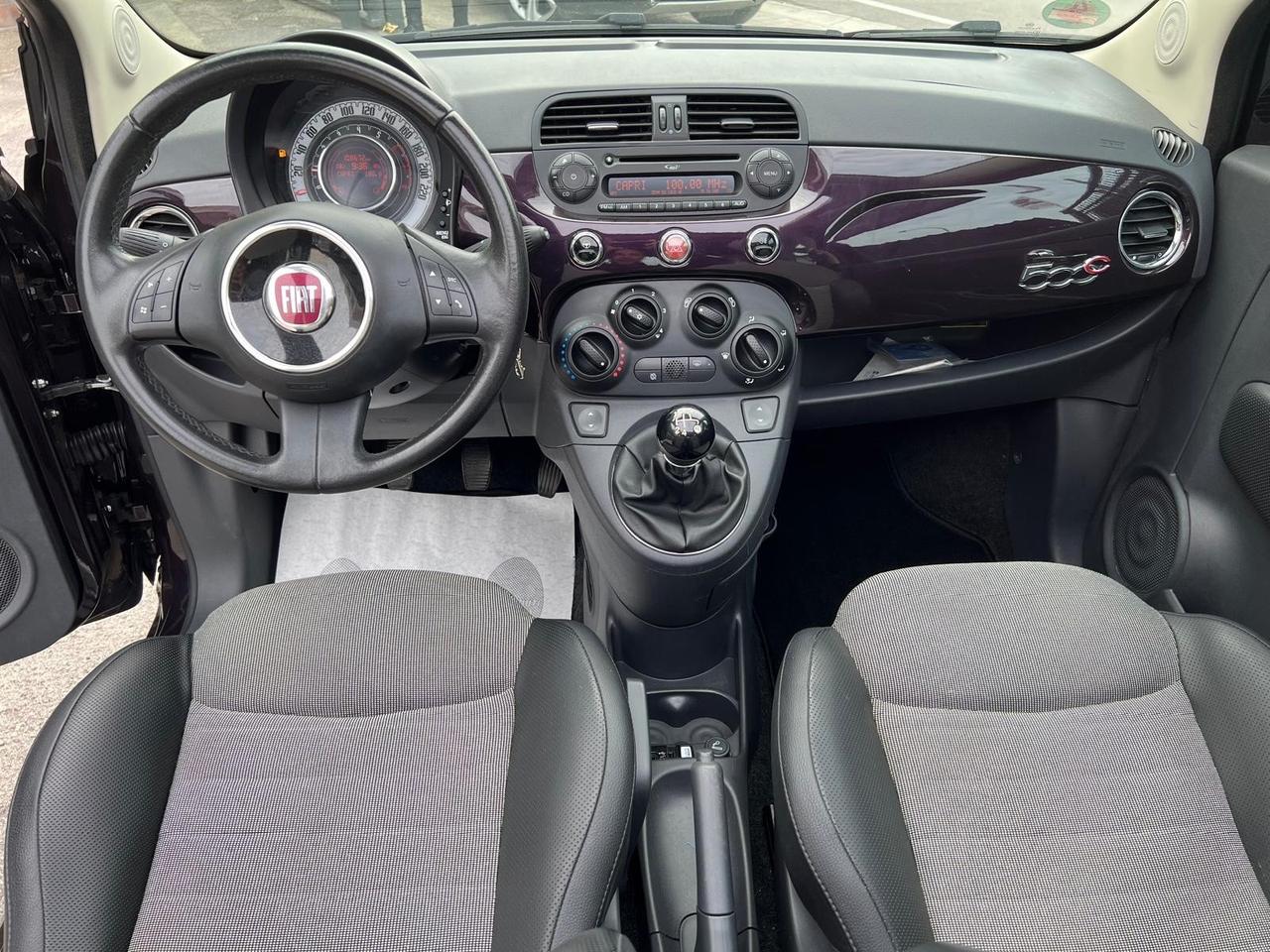 Fiat 500 500C 1.2 Lounge 69cv Clima/Park/Bluetooth/Pelle