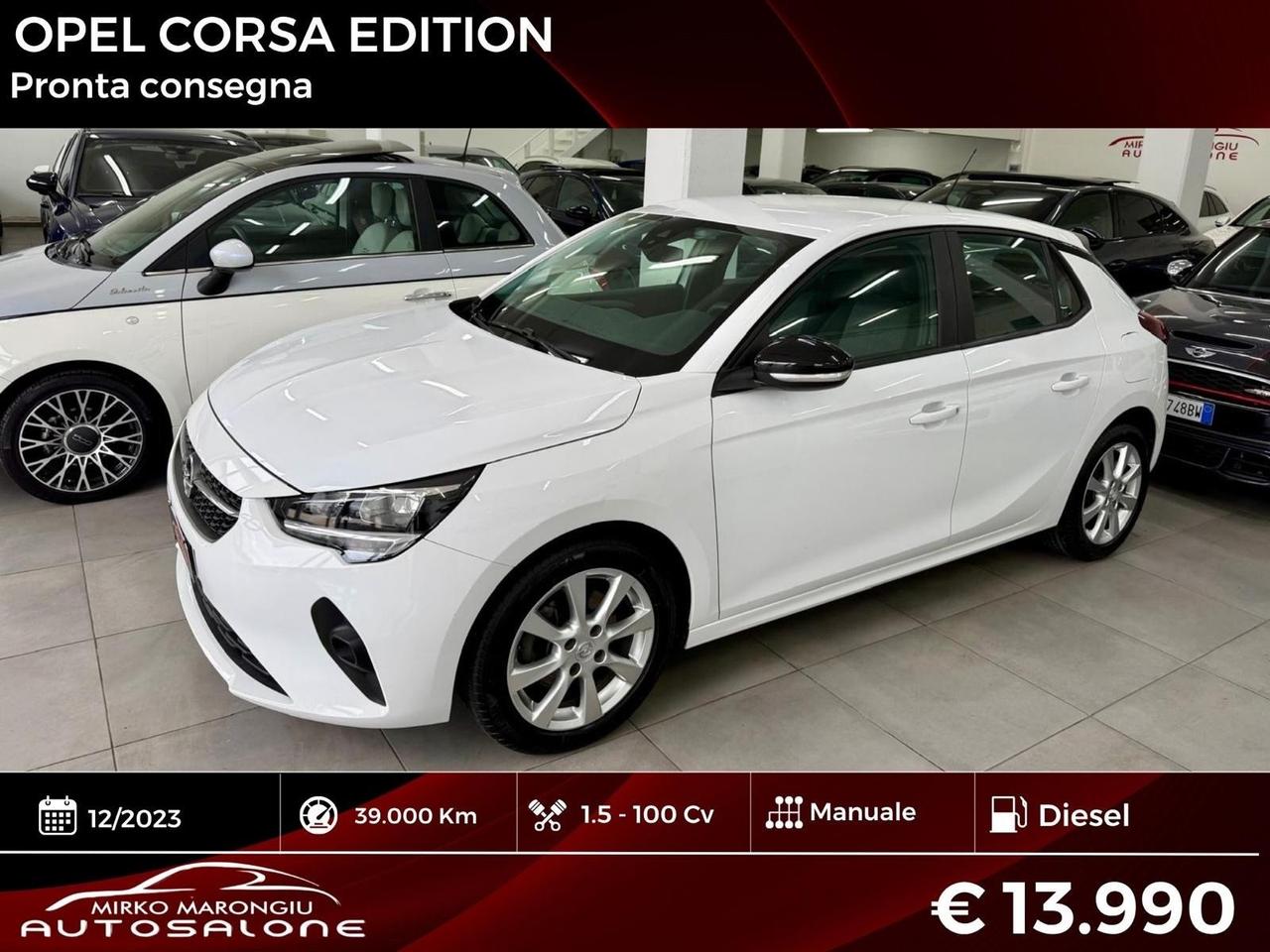 Opel Corsa 1.5 D 100 CV Edition FINANZIABILE