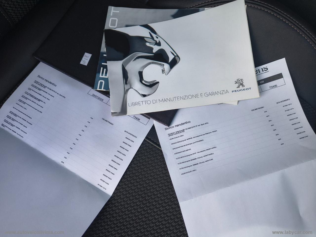 PEUGEOT 3008 BlueHDi 130 S&S EAT8 GT CATENA NUOVA 01/2026