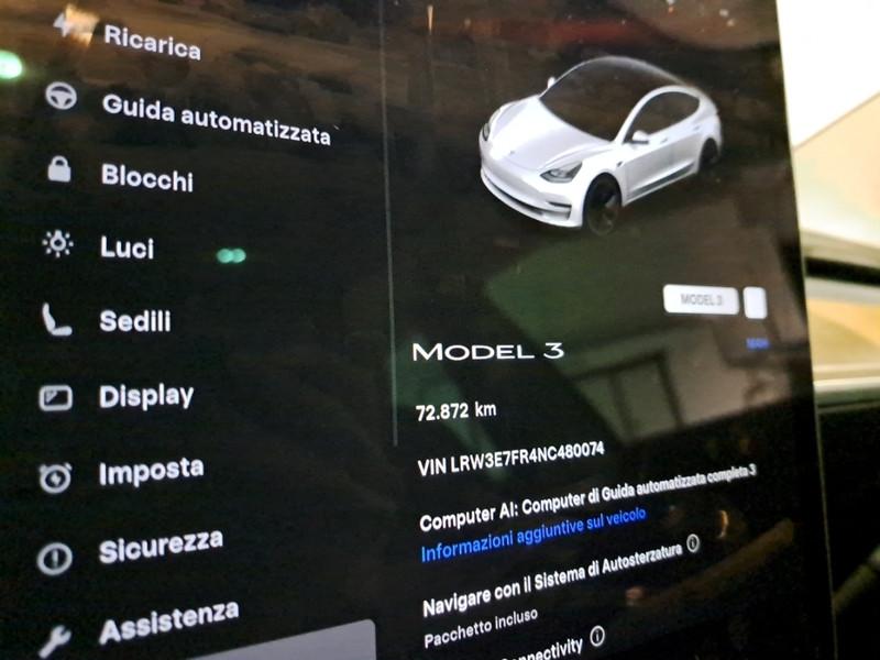 TESLA MODEL 3 50 KWH STANDARD PLUS RWD 4 PORTE BERLINA