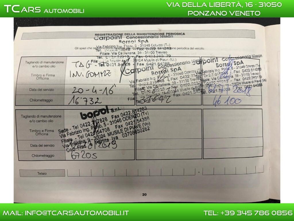 NISSAN QASHQAI 1.5 DCI - CINGHIA NUOVA - GARANZIA