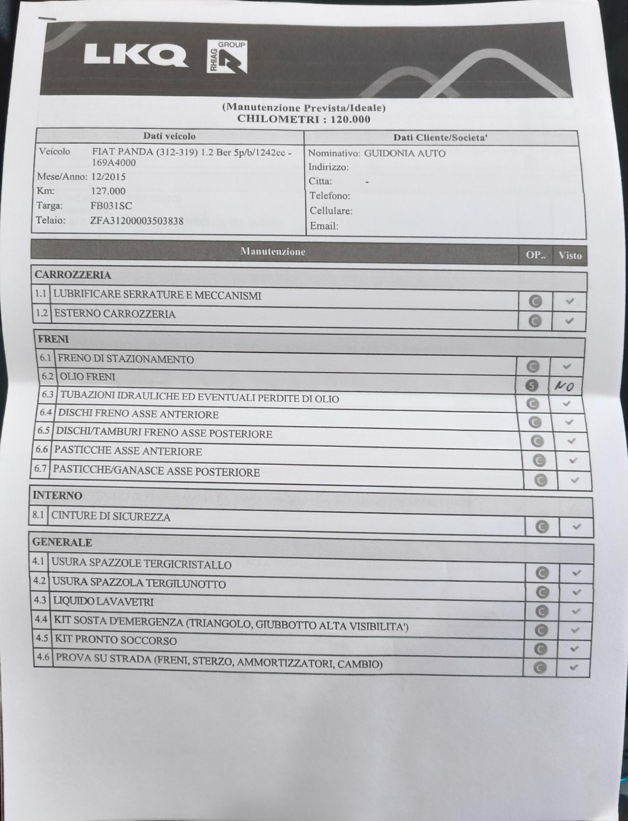 Fiat Panda 1.2 K-Way GPL