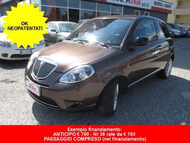 LANCIA Ypsilon 1.2 69cv Diva -Ok Neopatentati- Unica Proprietaria