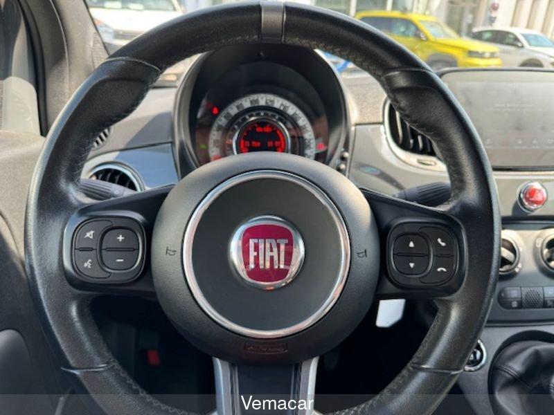 FIAT 500 1.0 Hybrid Sport-RADIO 7"-CAR PLAY - SOLO KM 61800- OK NEOPATENTATO !