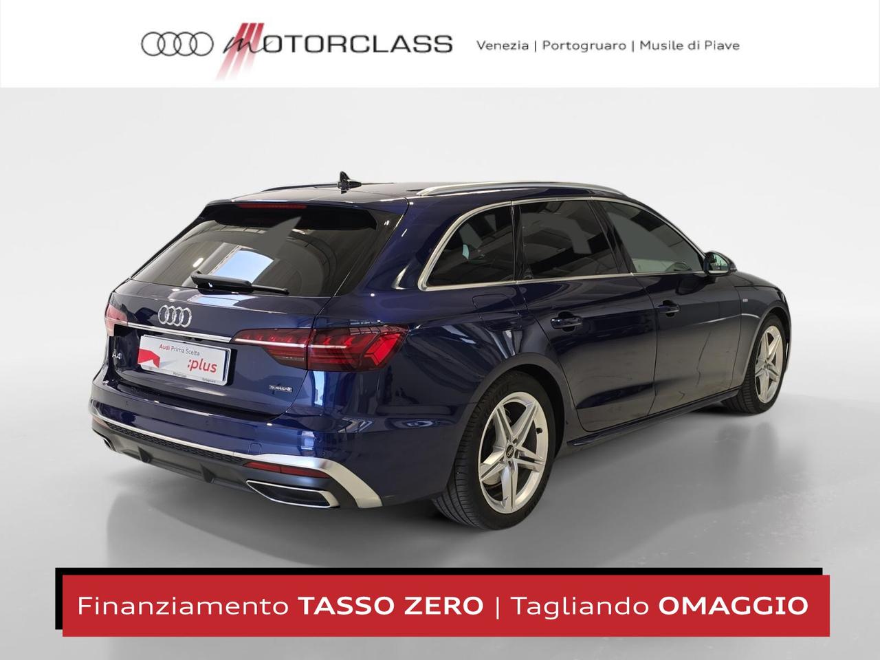 Audi A4 avant 40 2.0 tdi mhev 204cv s line edition quattro s tronic