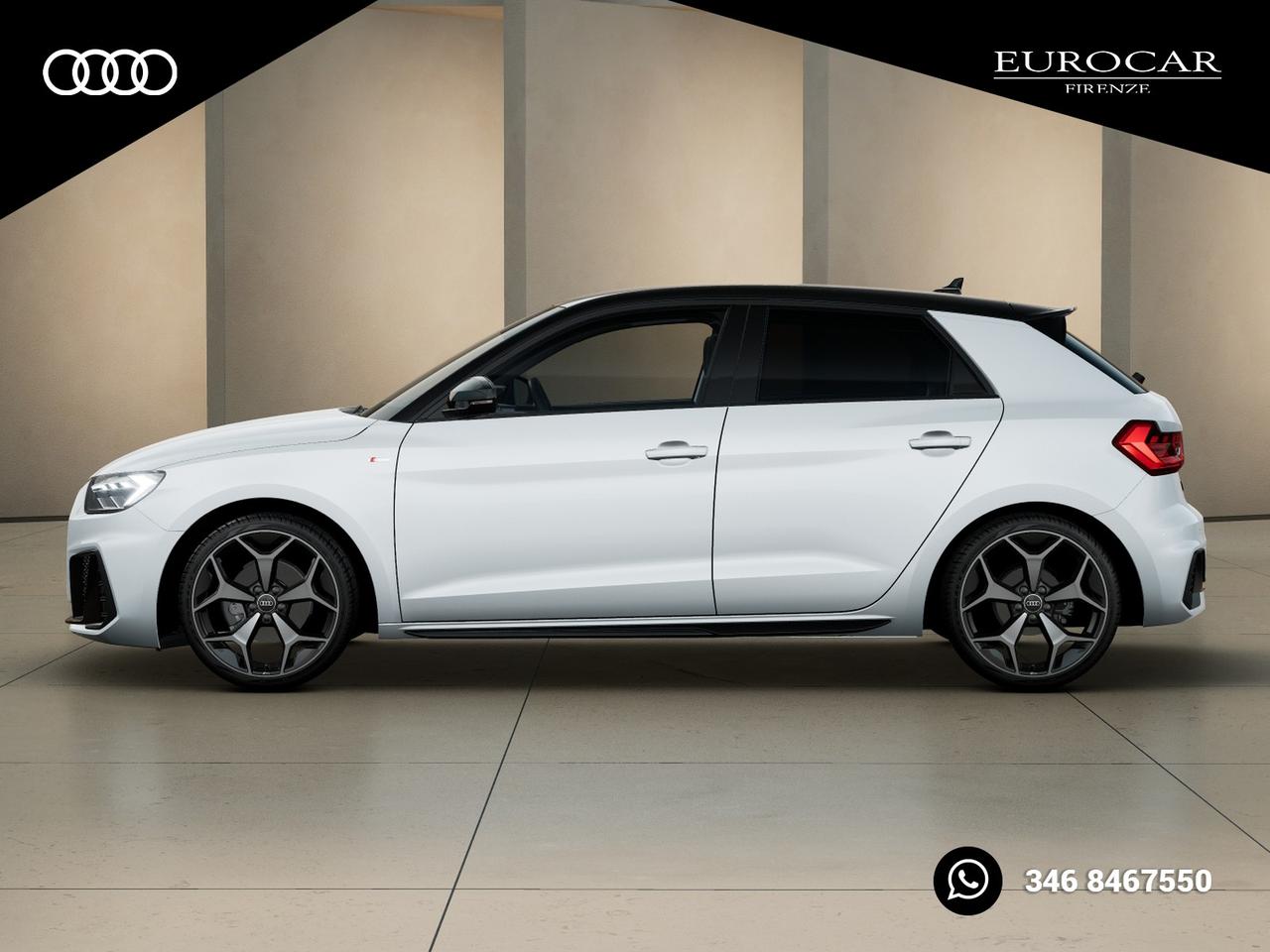 Audi A1 sportback 30 1.0 tfsi identity black 116cv s-tronic