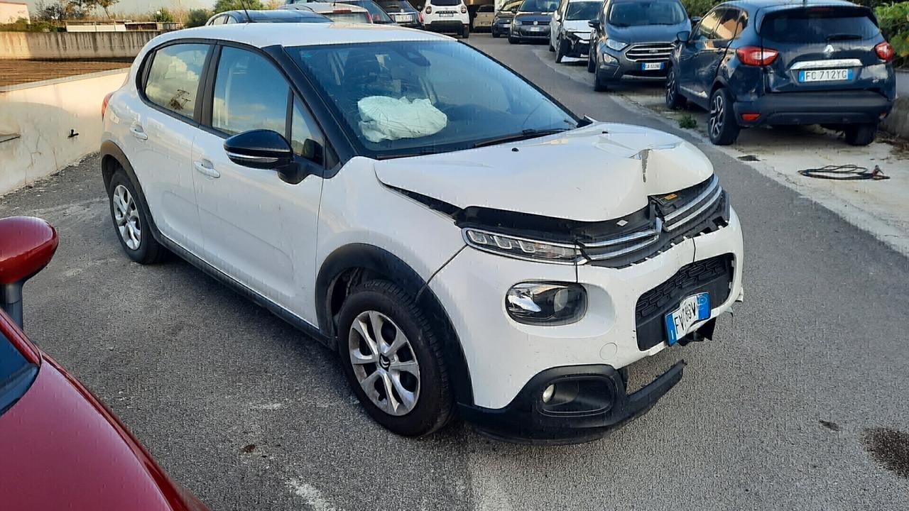 Citroen C3 cc16 100cv hdi anno 2019 incidentata