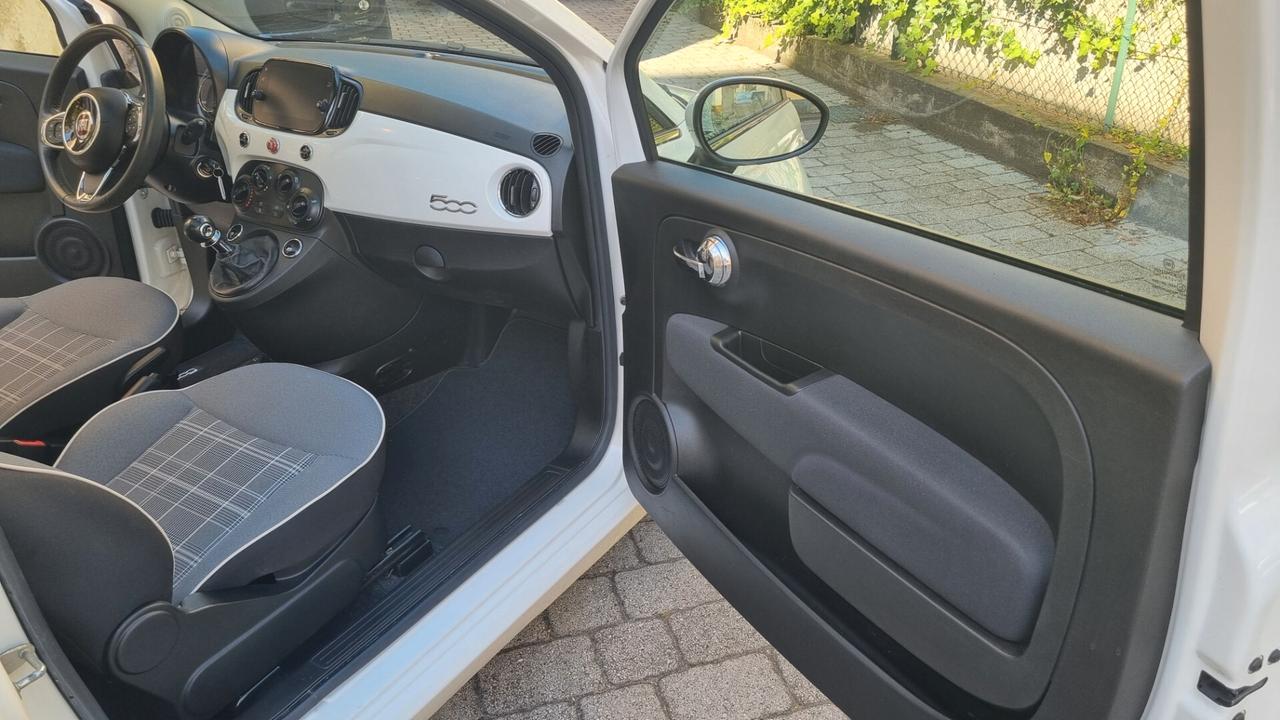 Fiat 500 1.2 Lounge 69cv km48000 anno2019 neopat