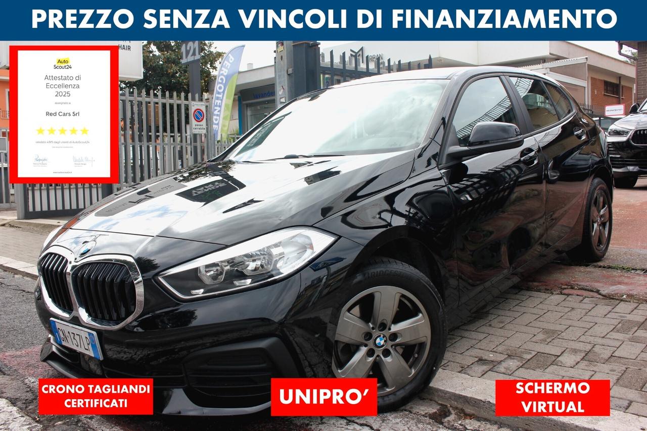 BMW 116 D AUTOMATICA *PREZZO VERO* VIRTUAL CRONO TAGLIANDI