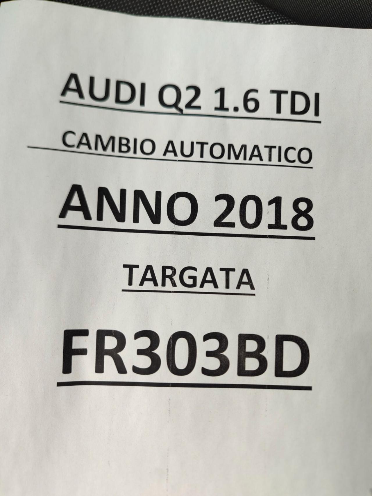 Audi Q2 1.6 TDI 116 cv cambio automatico