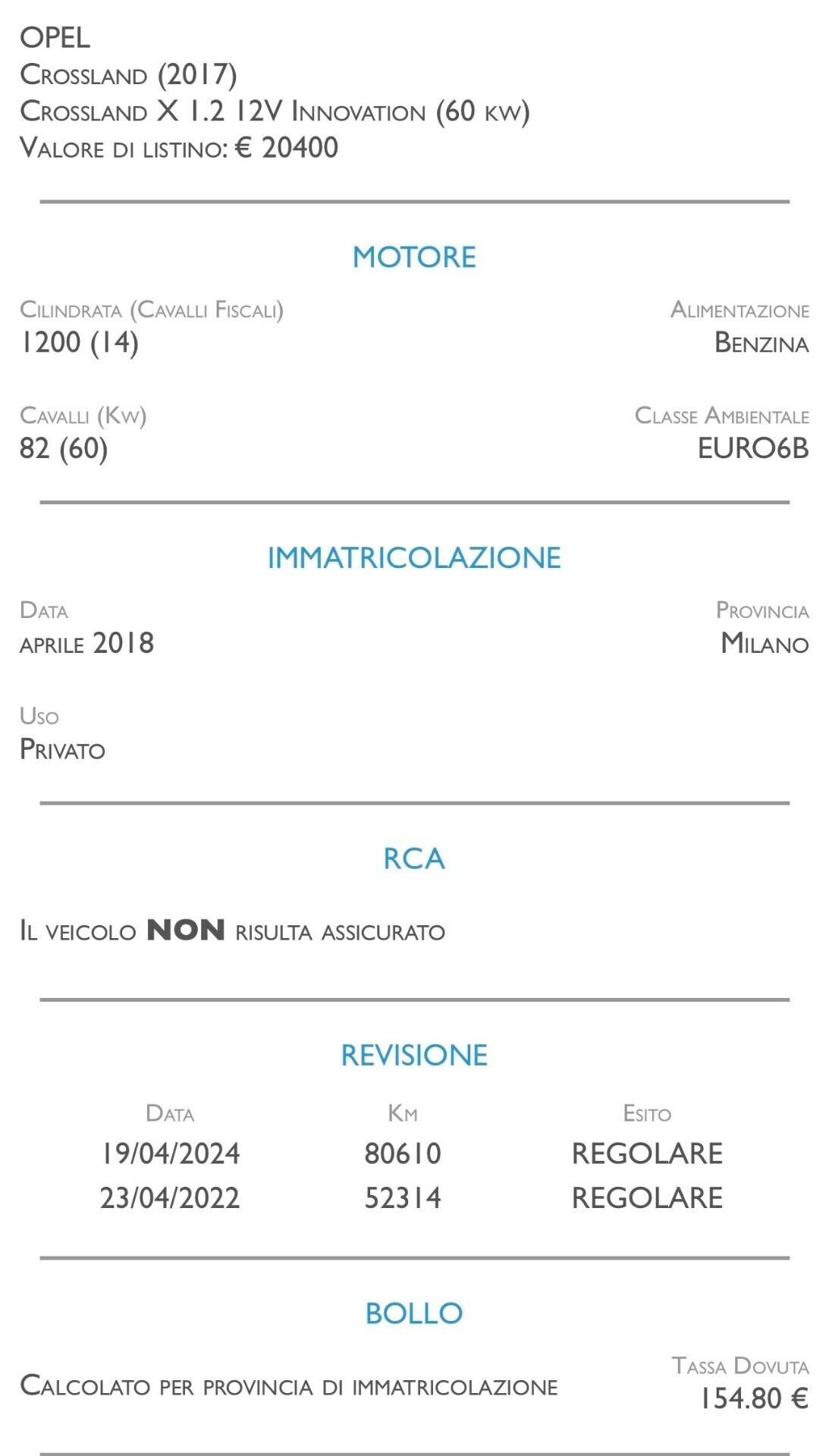 Opel Crossland X 1.2 12V Innovation - UNICO PROPRIETARIO