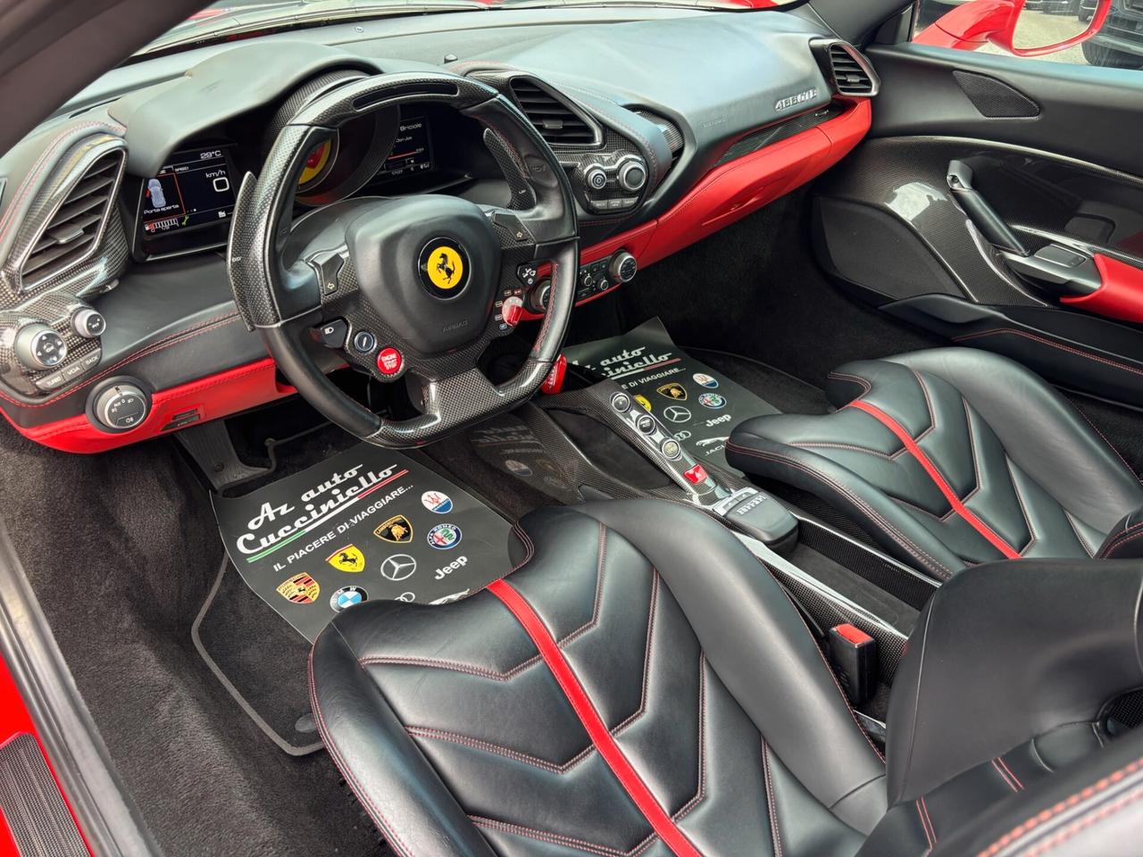 Ferrari 488 GTB ROSSO CORSA PERLA -FULL- CARBONIO TOTALE