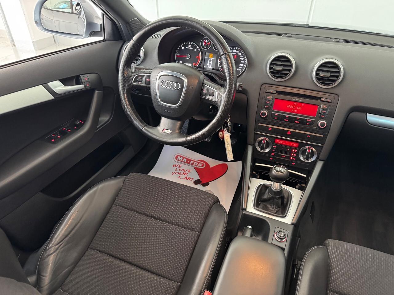 Audi A3 SPB 2.0 TDI S-LINE TETTO APRIBILE