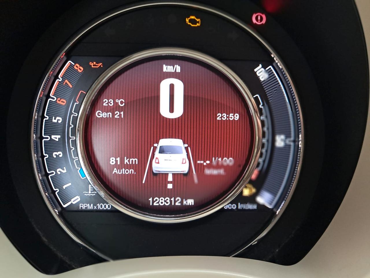 Fiat 500 1.2 Lounge-Restyling-NEOPATENTATI-Euro 7290