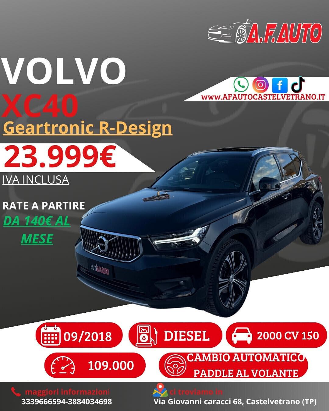 Volvo XC40 D4 AWD Geartronic R-design