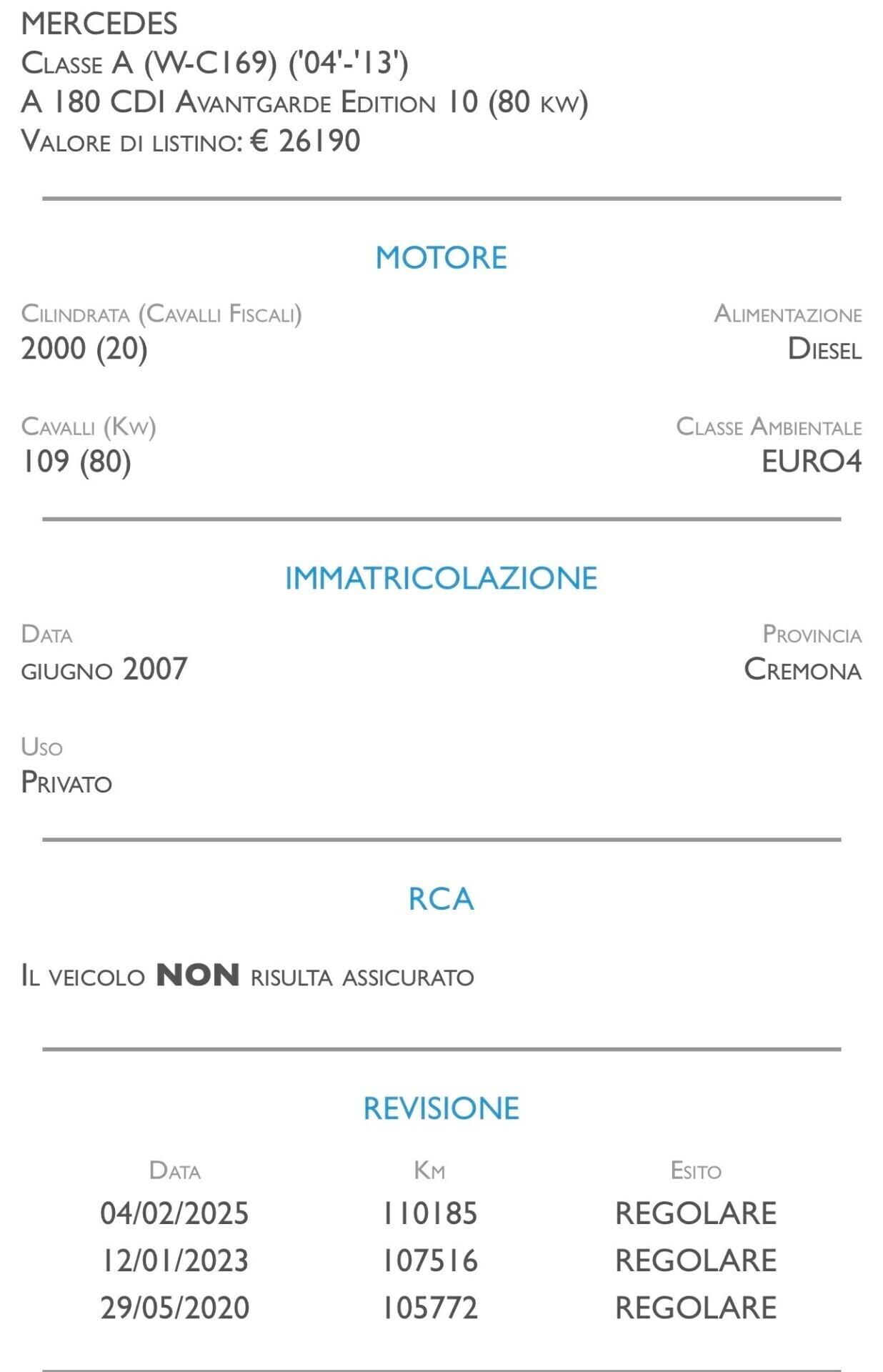 Mercedes-benz A 180 CDI Elegance - UNICO PROPRIETARIO