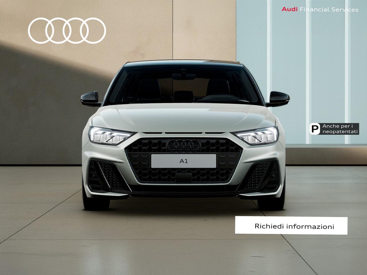 Audi A1 sportback 30 1.0 tfsi identity black 116cv s-tronic