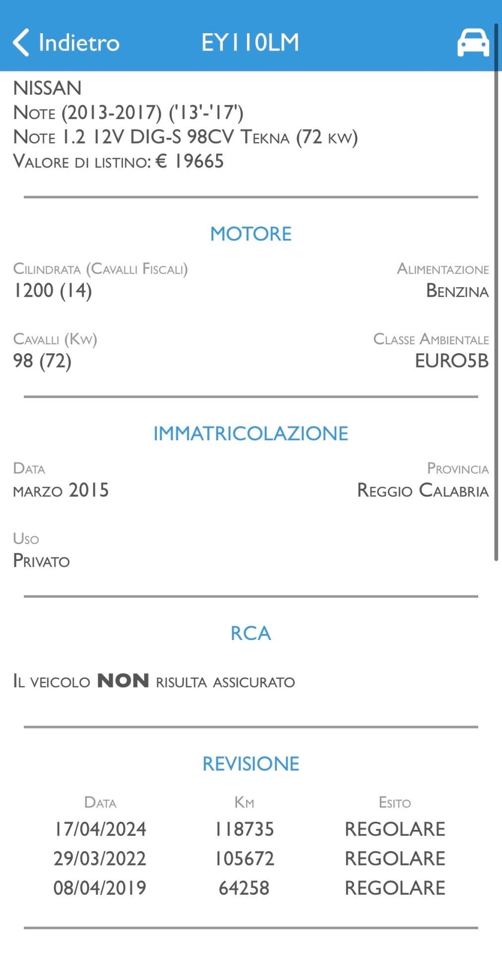 Nissan Note 1.2 98 Cv S&S DIG-S Tekna - 2015