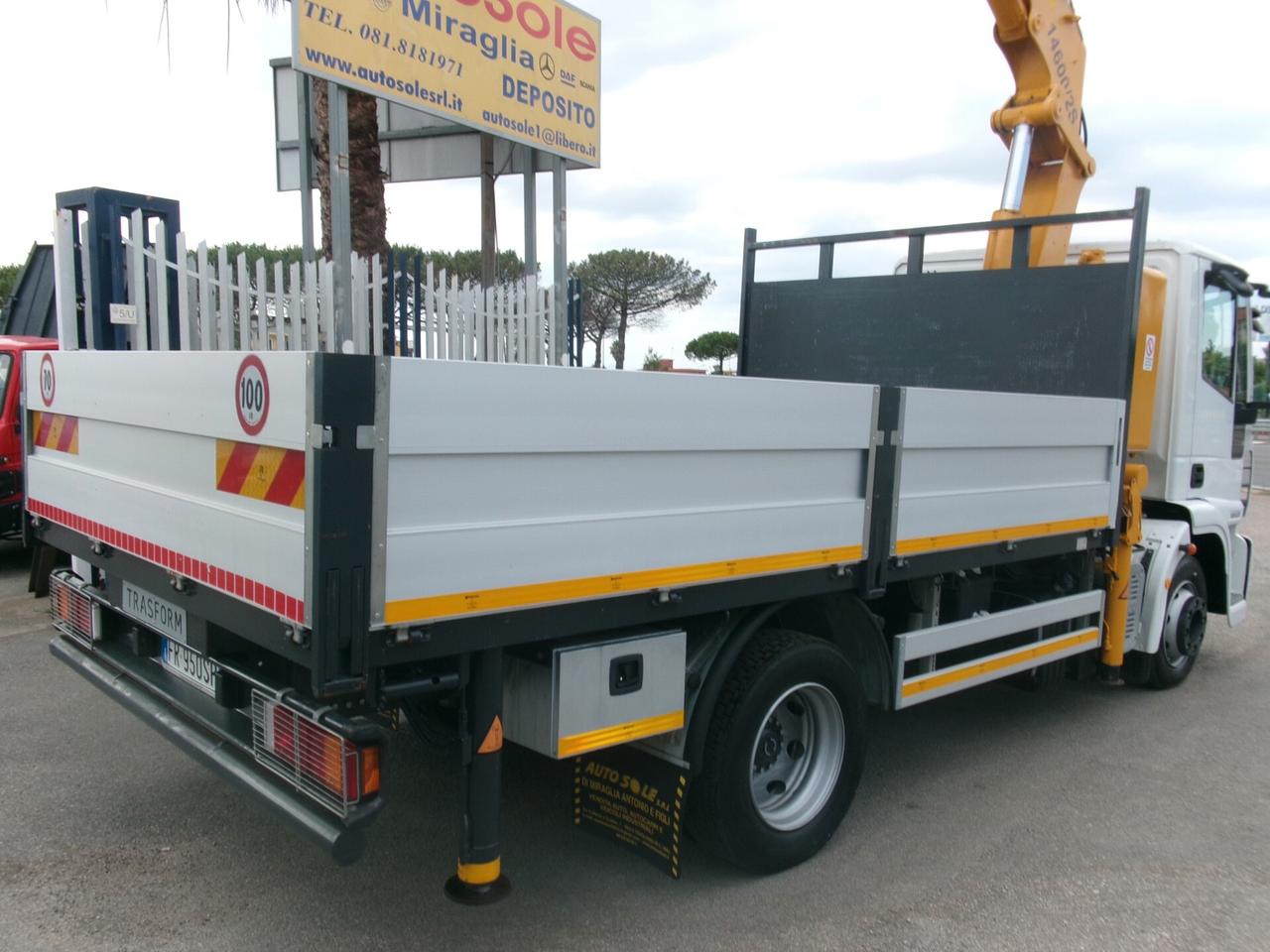 Iveco EUROCARGO 120/22 E5 GRU EFFER 14600/2S 4 PIEDI +CASSONE FISSO DA 4.20 METRI