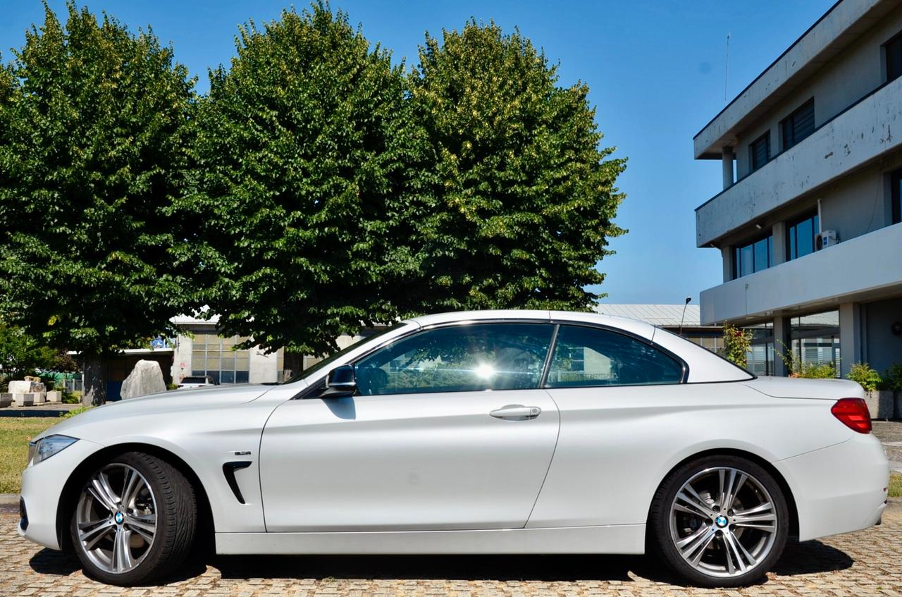 BMW 420d CABRIO SPORT 184cv AUTO, SERVICE UFF BMW, UFF ITALIANA, EURO 6B, NAVI, RETROCAMERA, FARI LED, PERMUTE