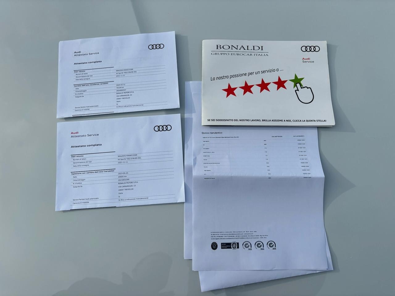 Audi A3 SPB 30 TDI 116 CV - SPORT - S-TRONIC MY 22 PERLATO