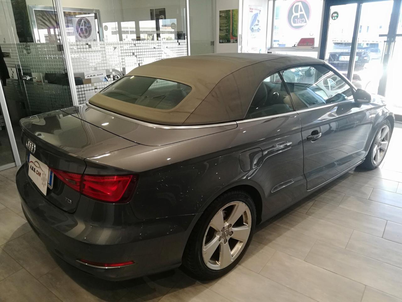 AUDI - A3 Cabrio - 2.0 TDI cl.d S tr. Ambition - EURO6 - FINANZIABILE - RITIRO PERMUTE